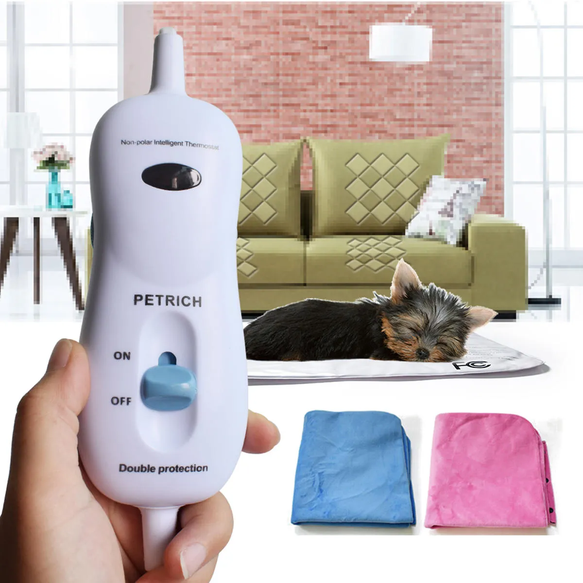 110V 50W US Plug Heating Pad 9 Modes Temperature Control Protection Waterproof Pet/People Warmer Mat