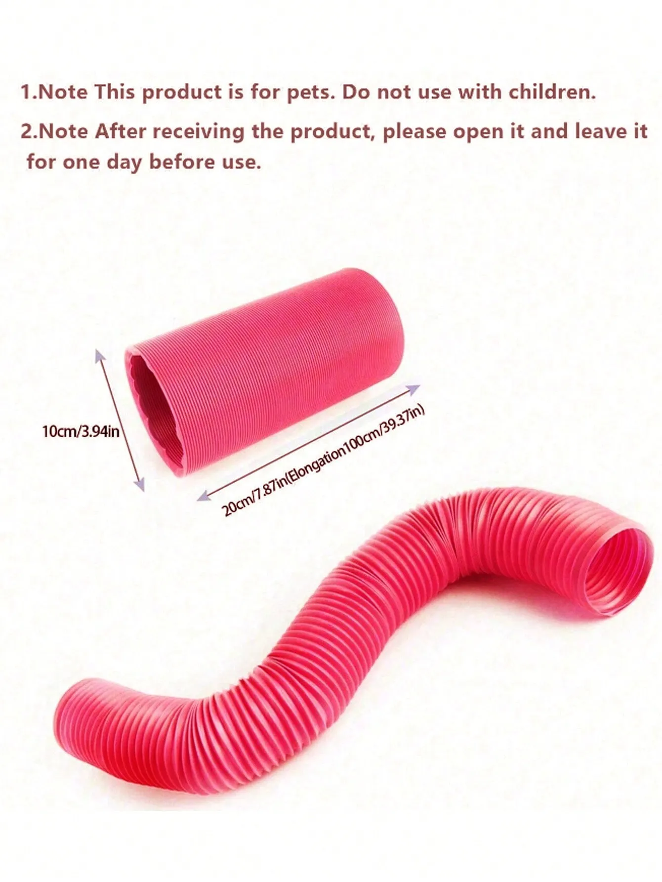 1/2pcs Small Pet Tunnel Stretchy Fun Tube For Ferret Hamster Toy