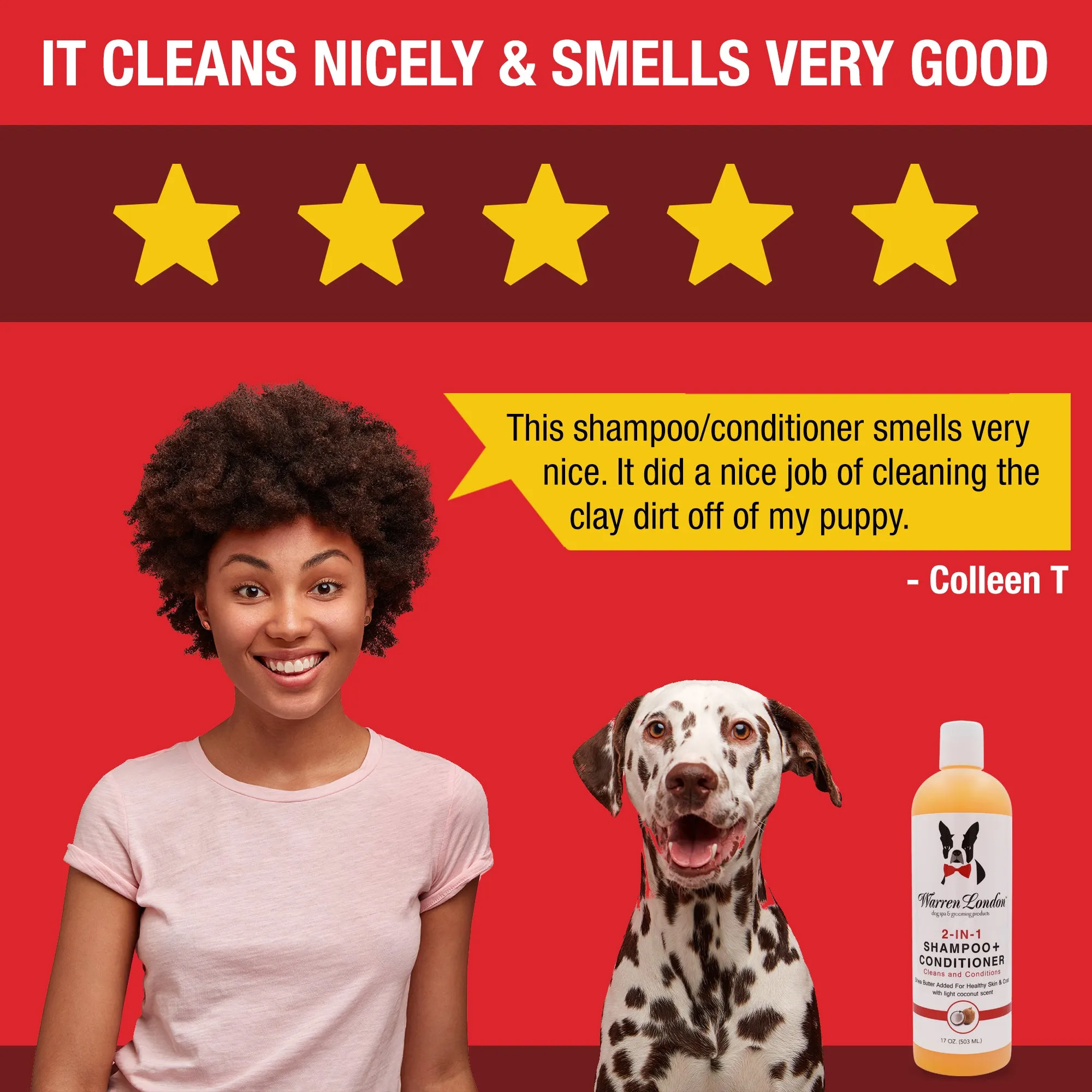 2-in-1 Dog Shampoo   Conditioner - Coconut Scented