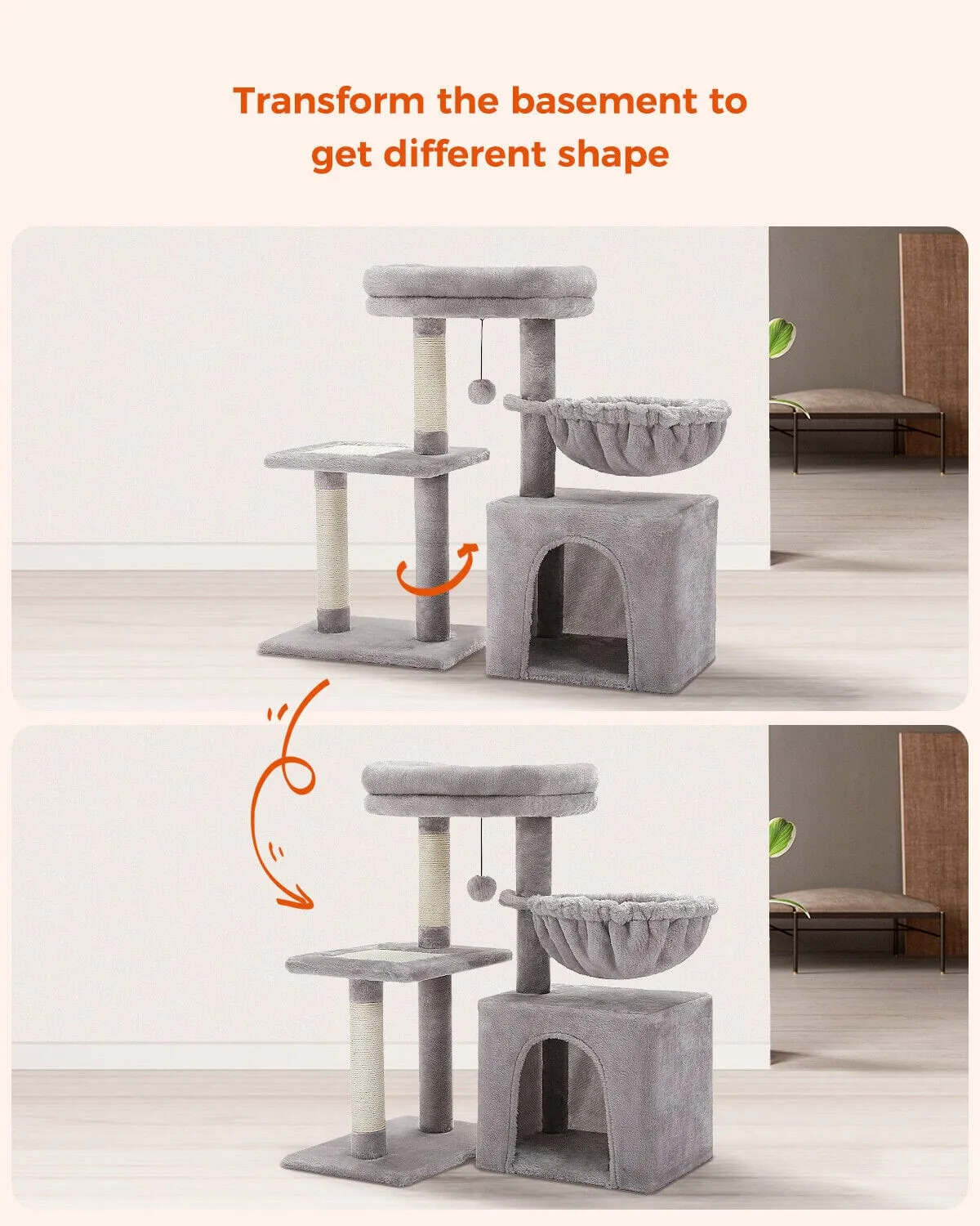 28.5" Cat Scratching Post / Tree / Pole