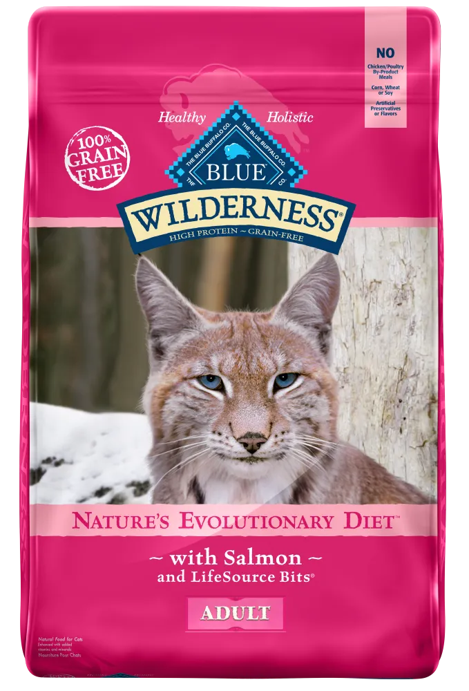Blue Buffalo Wilderness Grain Free Salmon Recipe Dry Cat Food
