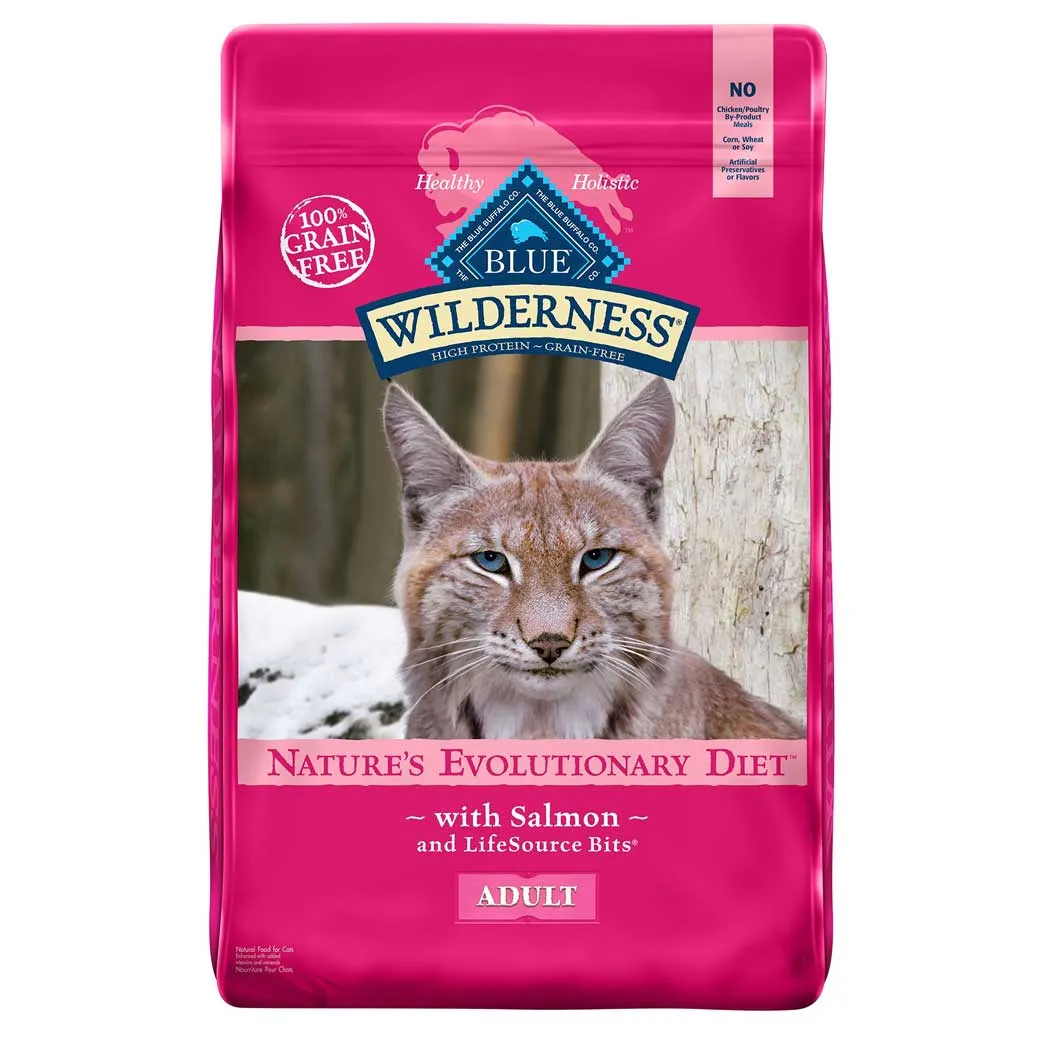 Blue Buffalo Wilderness Grain Free Salmon Recipe Dry Cat Food