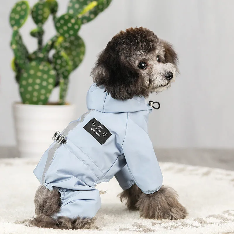 Breathable with Hood Pet Raincoat
