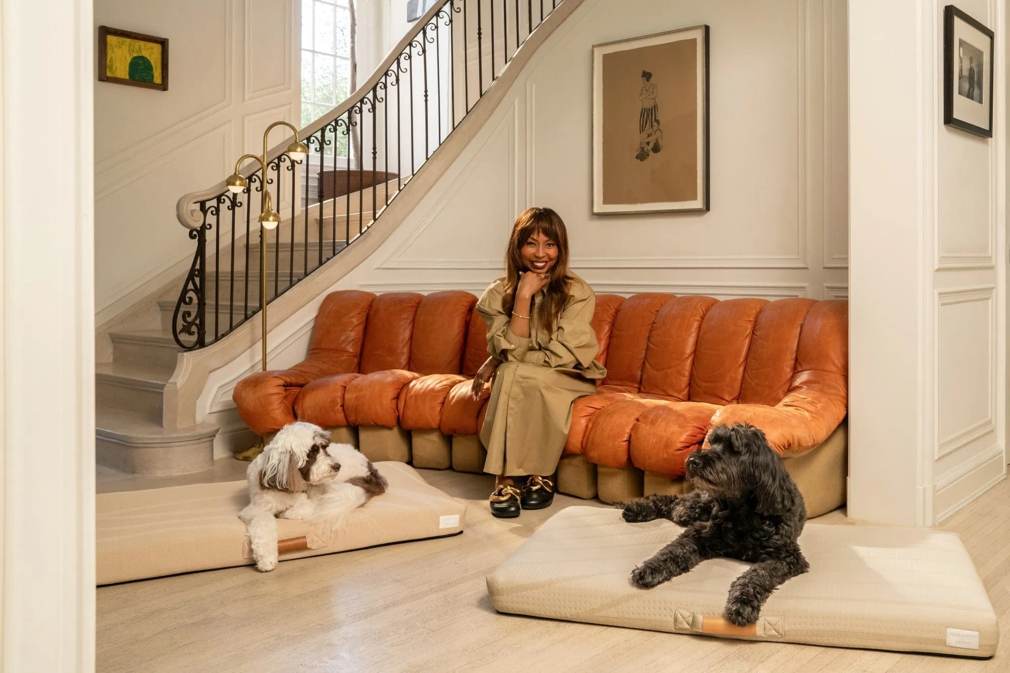 Brigette Romanek | Taupe Dog Bed or Bed Cover