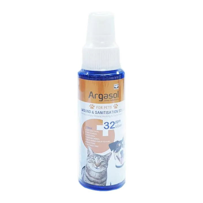 [Bundle Of 2] Argasol Pets Silver Spray, 32 ppm (70ml)