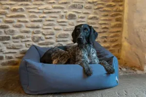 Burnham Bolster Dog Bed - Denim - Various Sizes