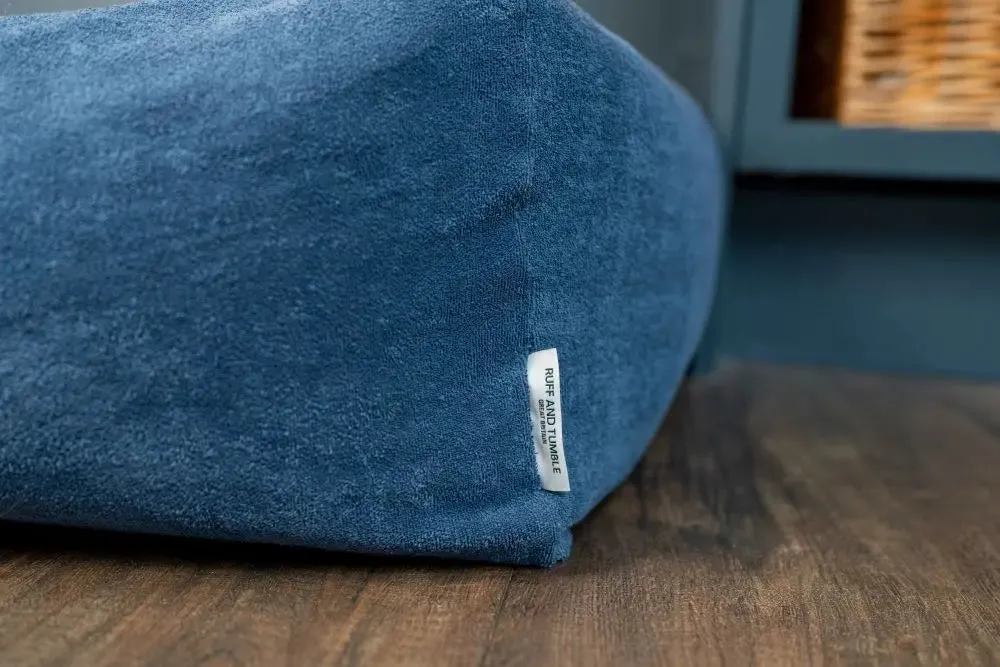 Burnham Bolster Dog Bed - Denim - Various Sizes