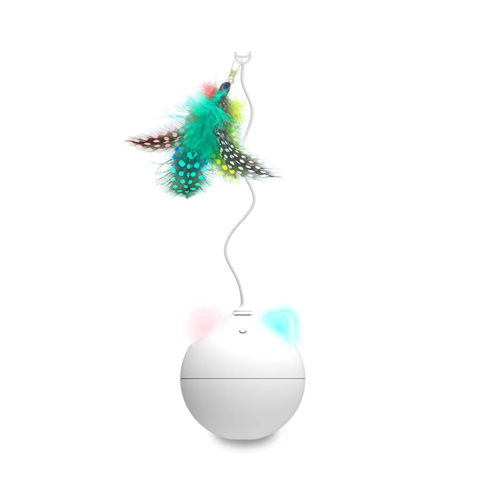 Cat Interactive Toy LED Laser Funny Toy Auto Rotating Cat Exercise Training Entertaining Toy Multi-Angle Adjustable USB Charge