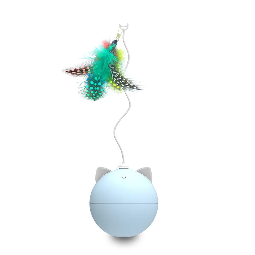 Cat Interactive Toy LED Laser Funny Toy Auto Rotating Cat Exercise Training Entertaining Toy Multi-Angle Adjustable USB Charge