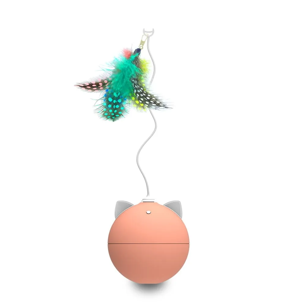 Cat Interactive Toy LED Laser Funny Toy Auto Rotating Cat Exercise Training Entertaining Toy Multi-Angle Adjustable USB Charge