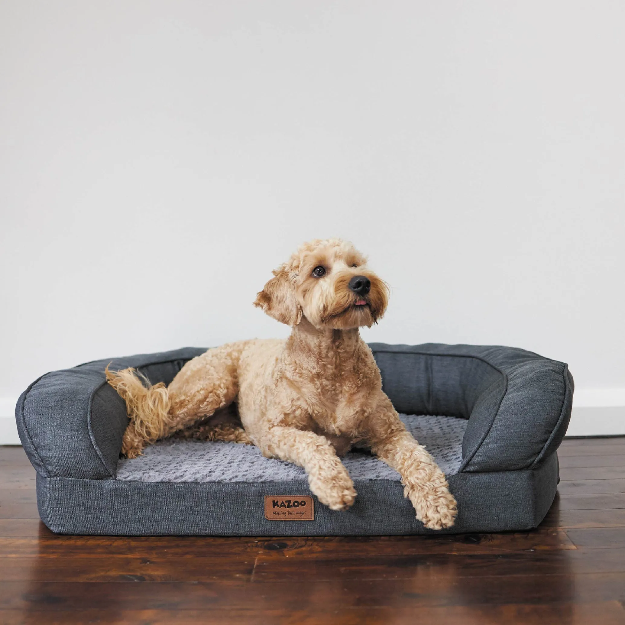 Cosy Nook Dog Bed - Plush Grey