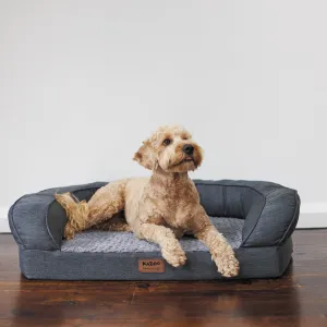 Cosy Nook Dog Bed - Plush Grey