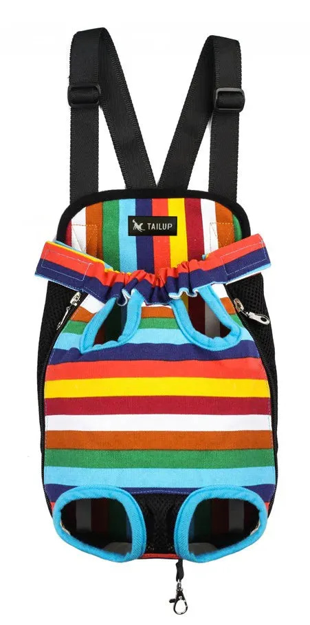 CozyCarrier™ Denim & Plush Pet Backpack