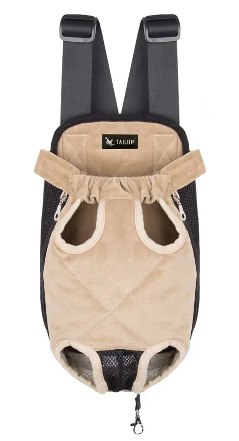 CozyCarrier™ Denim & Plush Pet Backpack