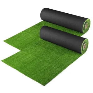 DIY 33x6ft Artificial Lawn Grass Turf Outdoor Dogs (2x)33x3ft, 3/8" Thick