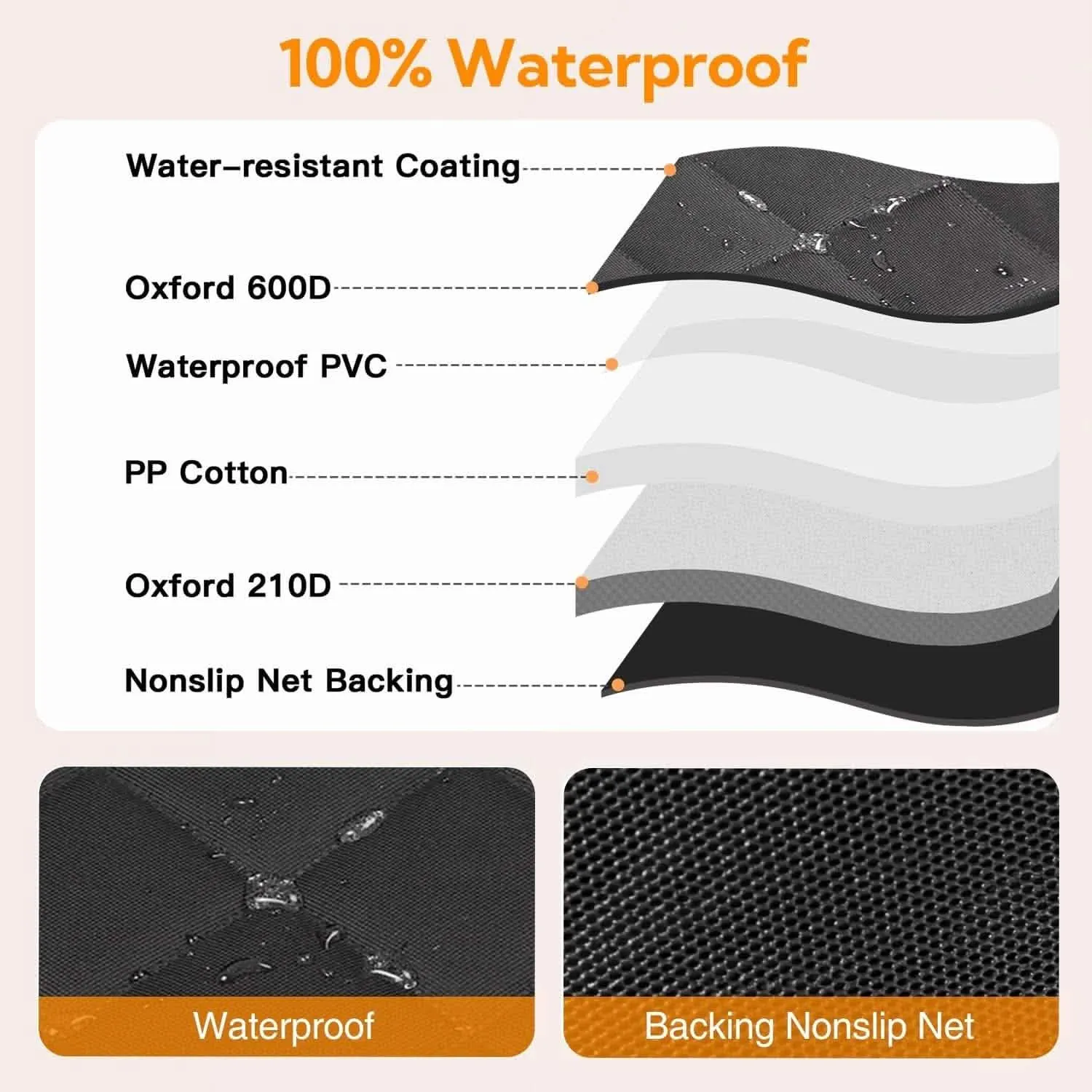 Dog Car Seat Cover | Waterproof Back Seat Hammock with Mesh Window | 600D Heavy-Duty Protector for Cars, Trucks & SUVs