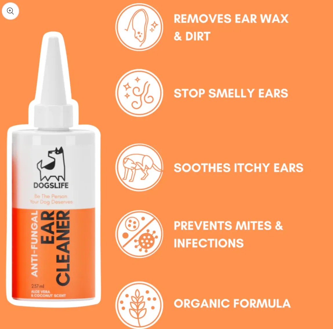 Dogslife Anti-Fungal Ear Cleaner