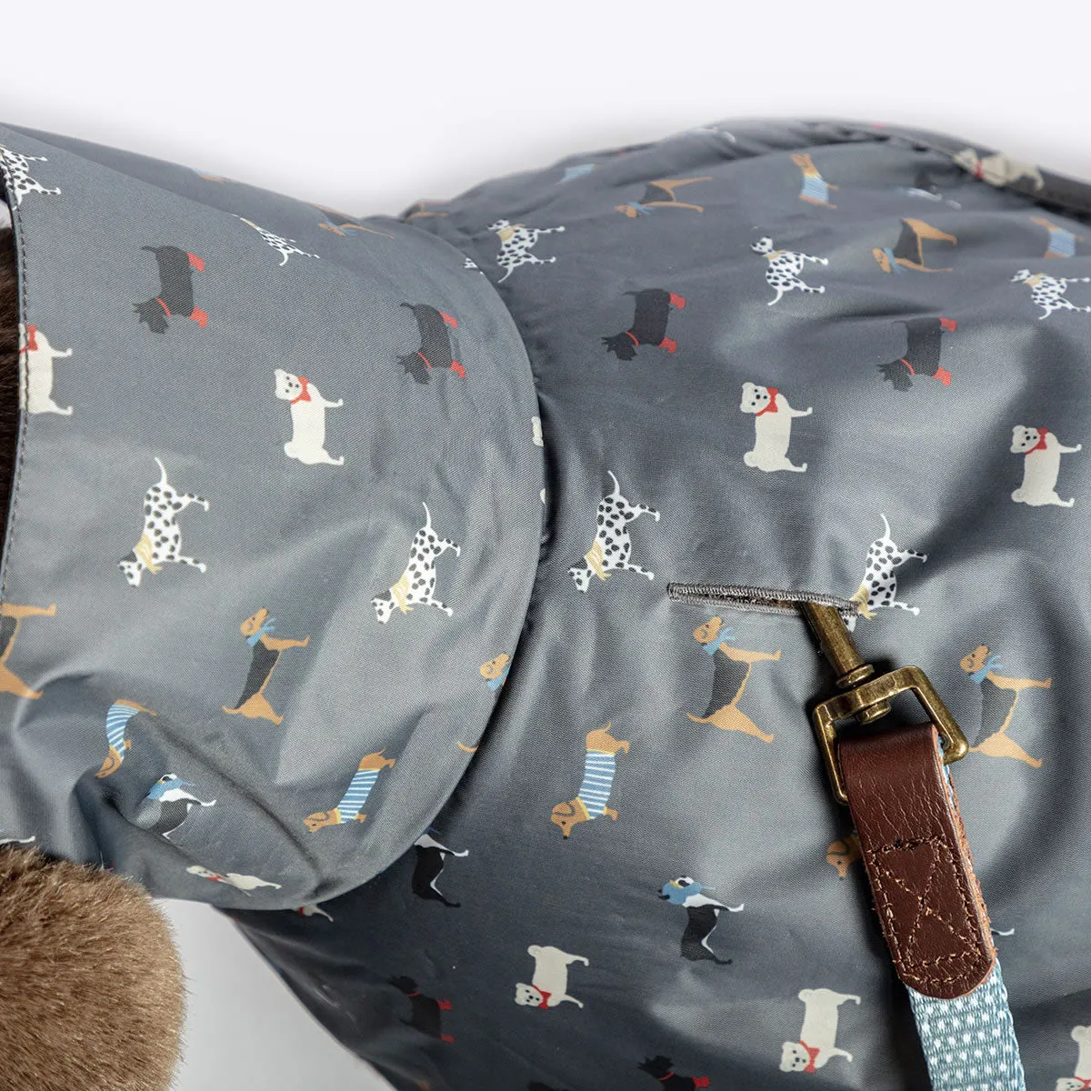 FatFace | Dog Coat | Marching Dogs Raincoat
