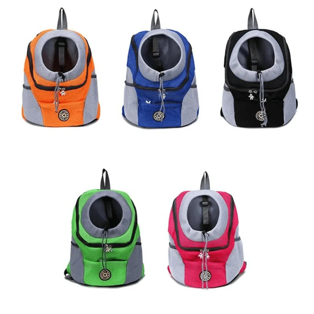 Front bag mesh pet carrier travel backpack