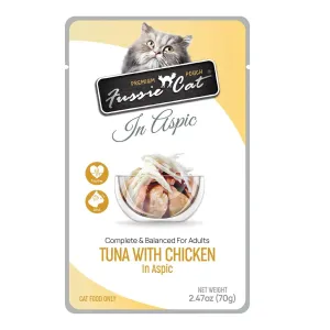 Fussie Cat Tuna with Chicken in Aspic Wet Cat Food 2.47oz