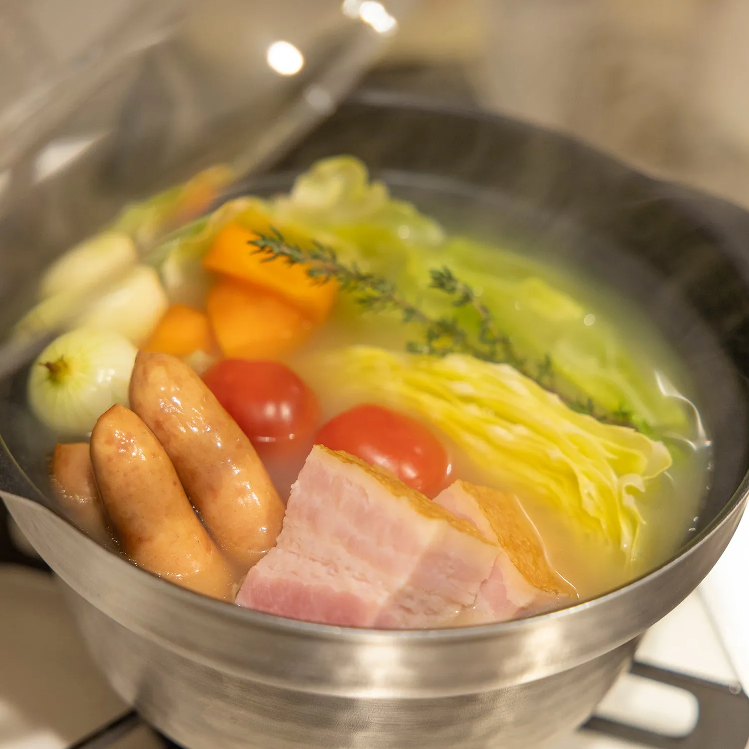 Hario Induction Rice Cooker Casserole with Glass Lid