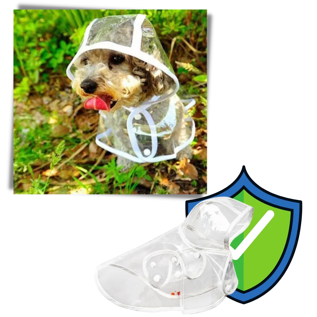 Hooded Raincoat for Dogs