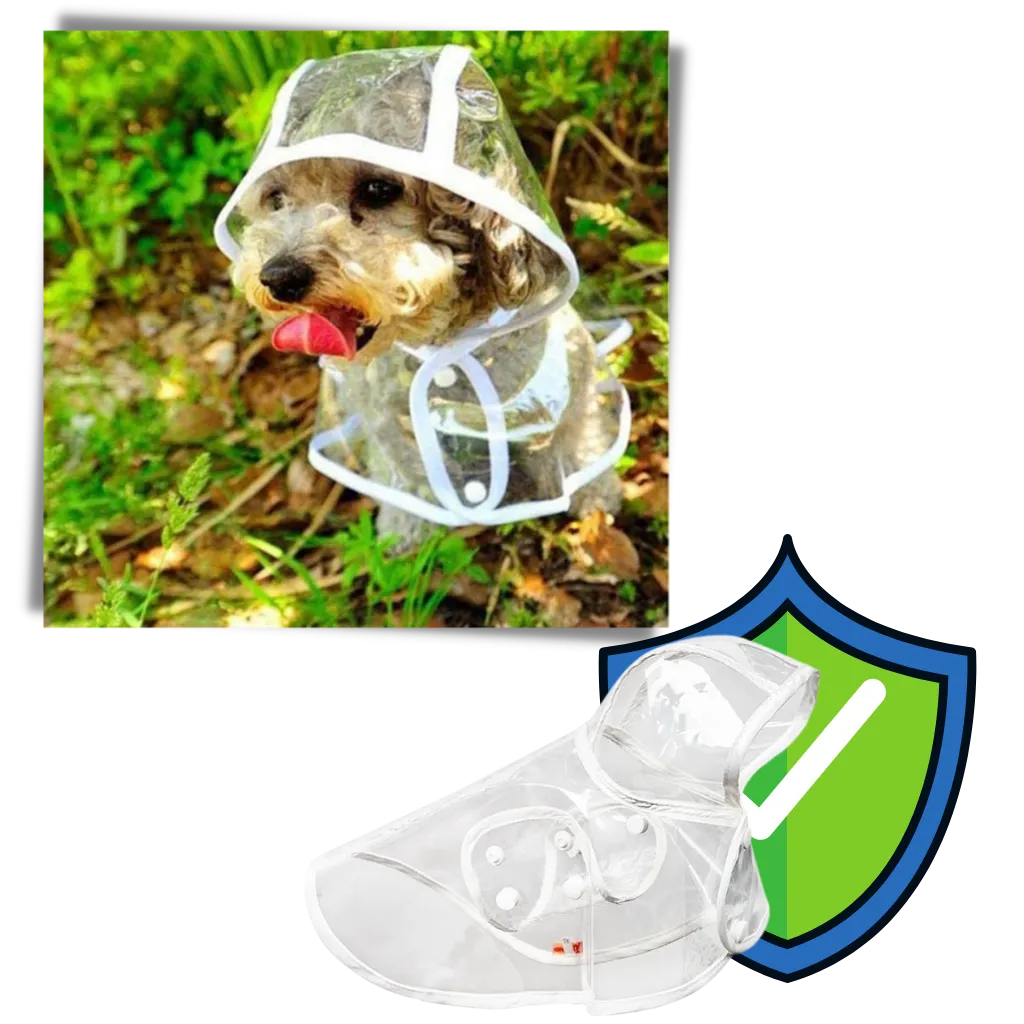 Hooded Raincoat for Dogs