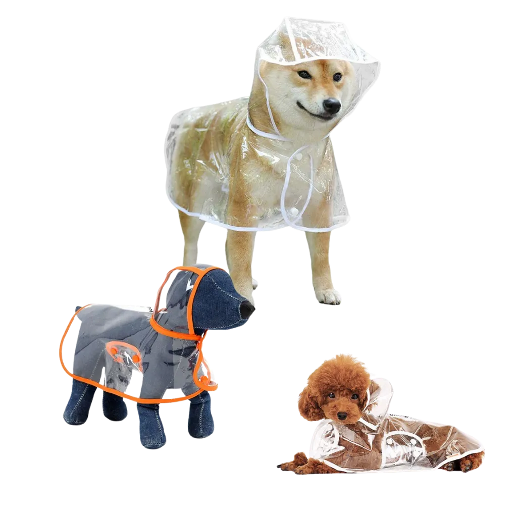 Hooded Raincoat for Dogs
