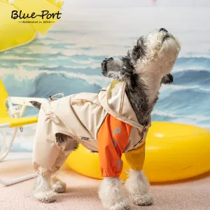 Japanese Design Full Body Light Weight Reflective Dog Raincoat