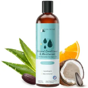 kin kind Unscented Natural Conditioner & Moisturizer for Dogs & Cats (12 oz)