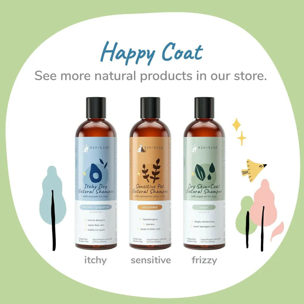 kin kind Unscented Natural Conditioner & Moisturizer for Dogs & Cats (12 oz)