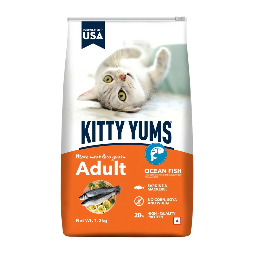 Kitty Yums Dry Cat Food, Ocean Fish