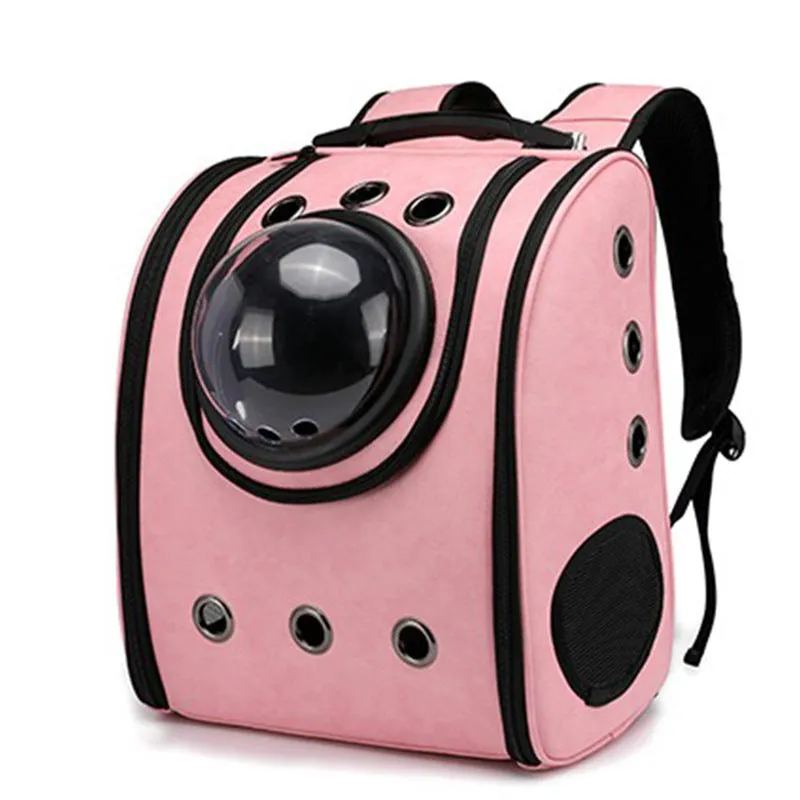 Leather pet carry backpack capsule | Brodtica.com