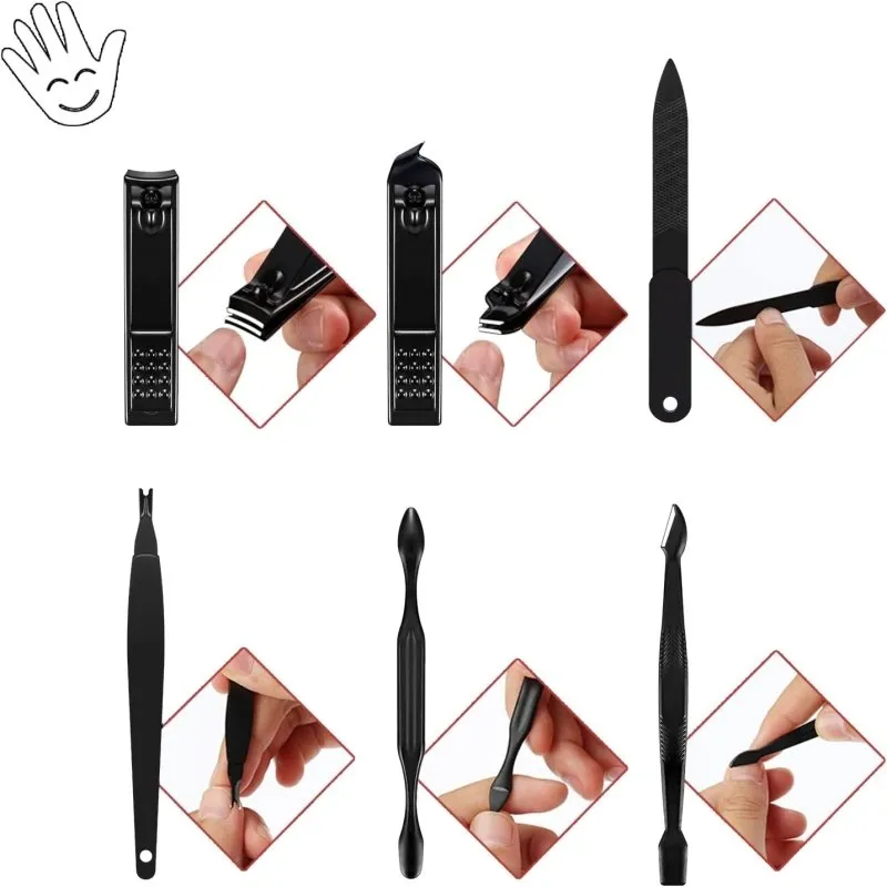 Manicure Set, 18Pcs Nail Clippers Pedicure Kit Nail Care Kit Manicure Professional Tools Gift for Men Women Friends and Parents