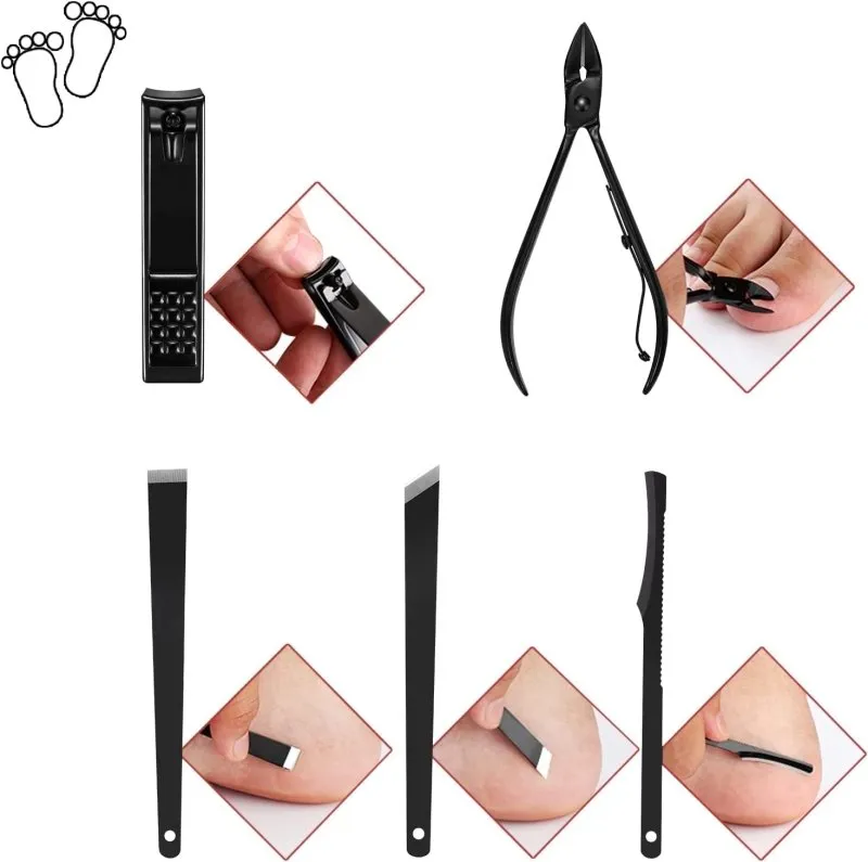 Manicure Set, 18Pcs Nail Clippers Pedicure Kit Nail Care Kit Manicure Professional Tools Gift for Men Women Friends and Parents