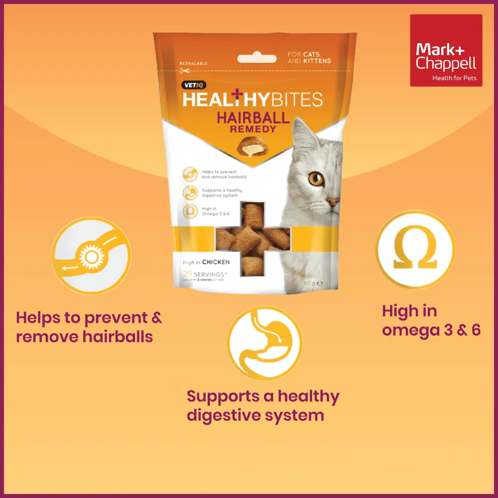 Mark and Chappell Healthy Bites Hairball Remedy Cat Treats