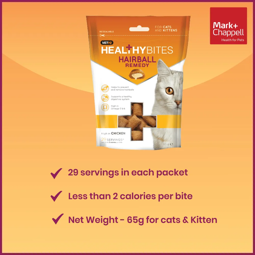 Mark and Chappell Healthy Bites Hairball Remedy Cat Treats