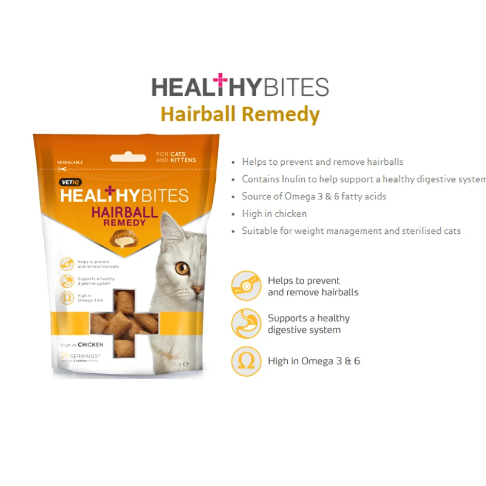 Mark and Chappell Healthy Bites Hairball Remedy Cat Treats