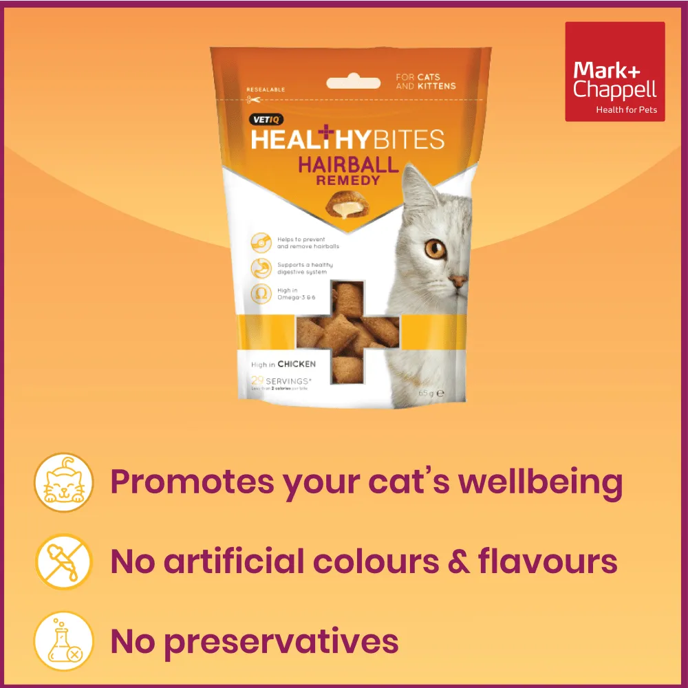 Mark and Chappell Healthy Bites Hairball Remedy Cat Treats