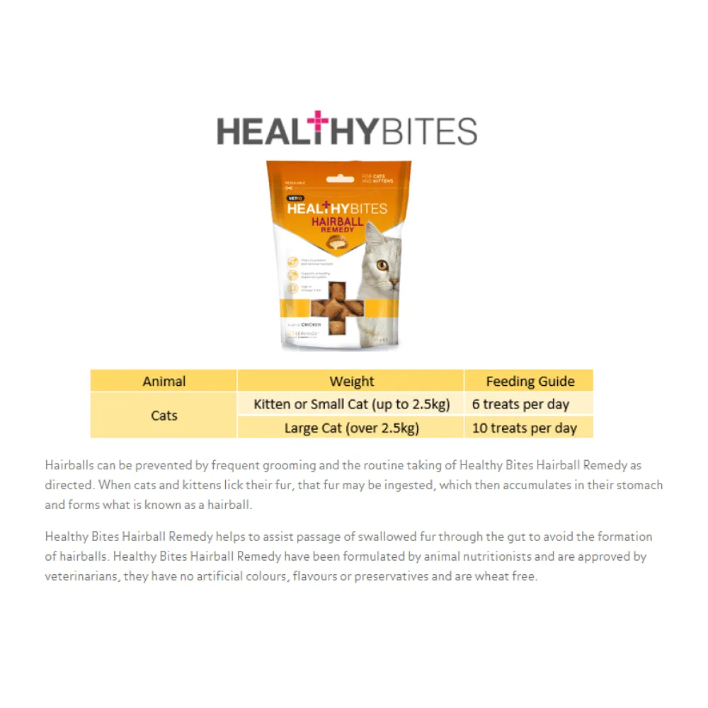 Mark and Chappell Healthy Bites Hairball Remedy Cat Treats