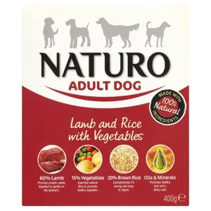 Naturo | Gluten Free Wet Dog Food | Lamb & Rice with Vegetables - 400g