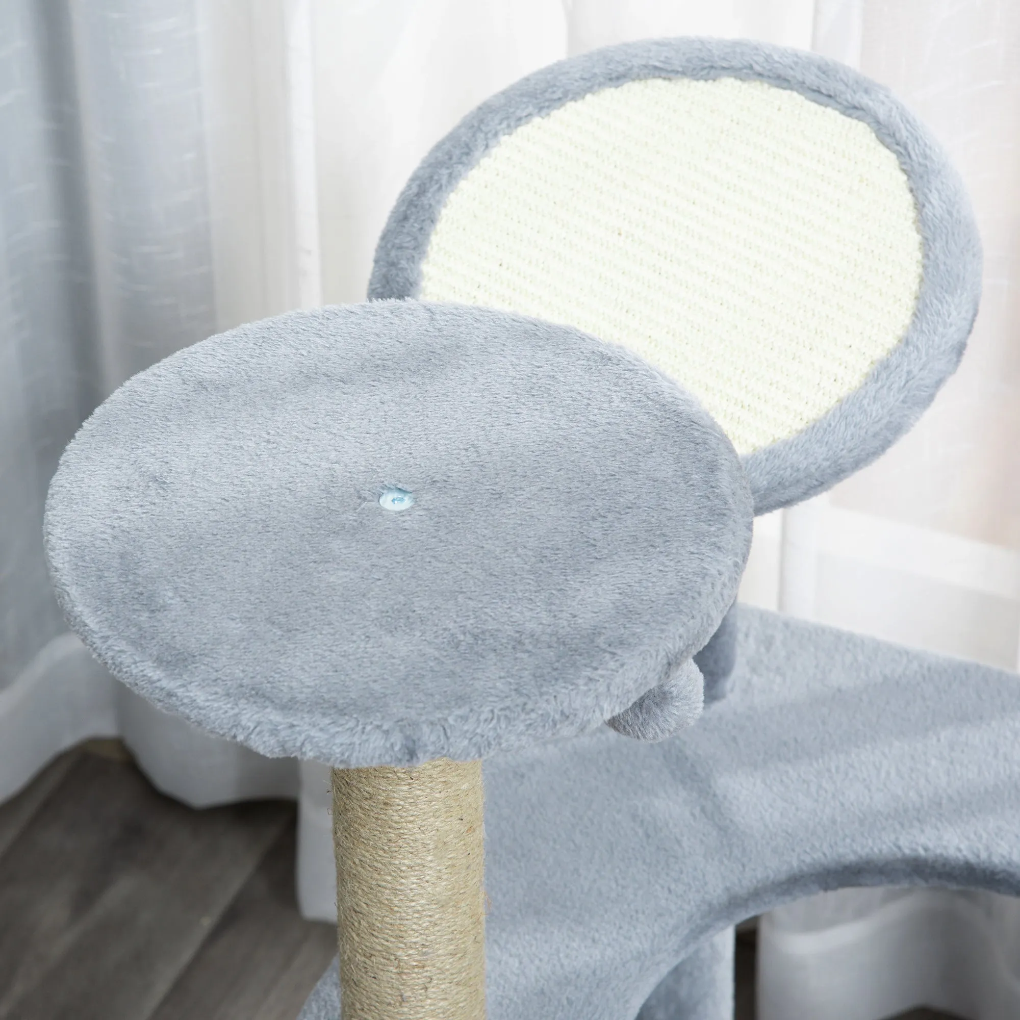 PawHut 87 cm Cat Tree Tower Activity Centre w/ Condo Scratcher Perch Ball Toy