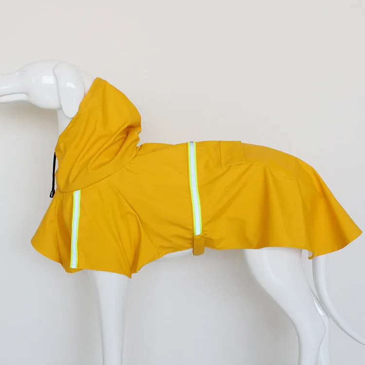 Pet raincoat dog poncho cloak reflective big dog clothes