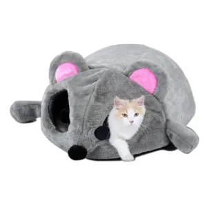 Pet Windproof Warm Cartoon Cat House Pet Cat Kennel Mouse Pet Nest