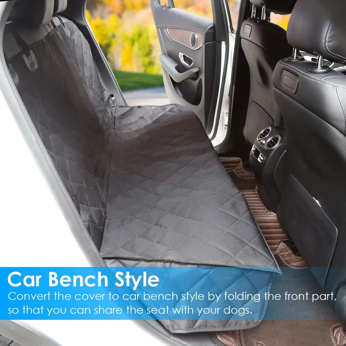 Pipers Pet Car Back Seat Cover Dog Cat Hammock Waterproof Protector Non Slip Mat