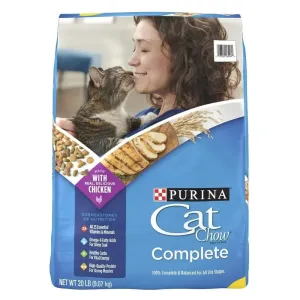Purina  Complete Dry Cat Food, 20 Lb Bag