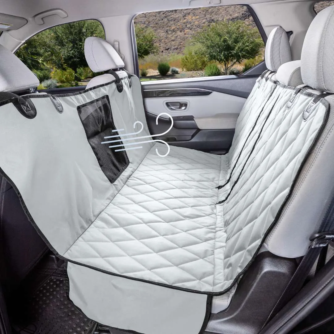 Rear Seat Cover for Fold Down Seats with Hammock Mesh Window