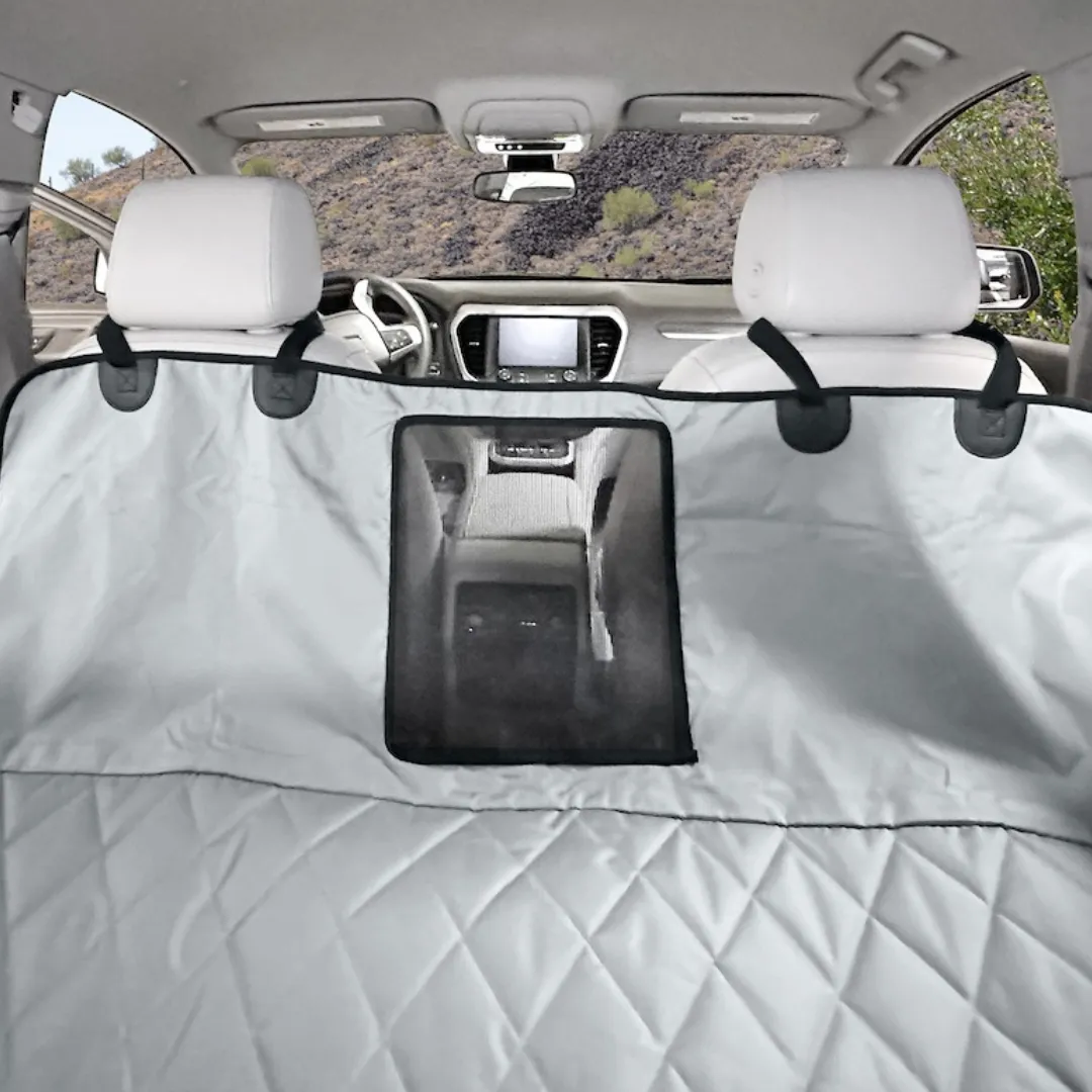 Rear Seat Cover for Fold Down Seats with Hammock Mesh Window