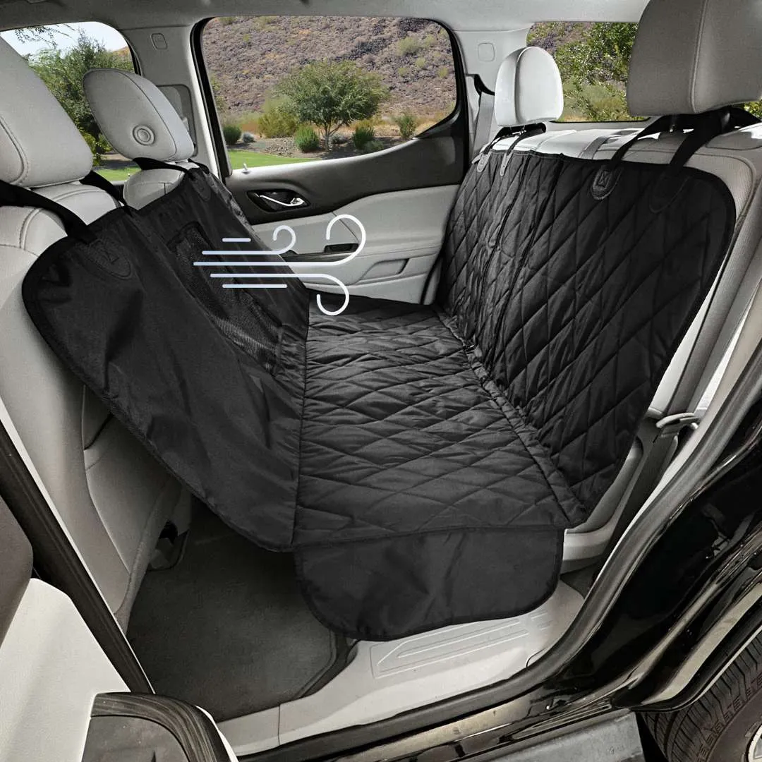 Rear Seat Cover for Fold Down Seats with Hammock Mesh Window