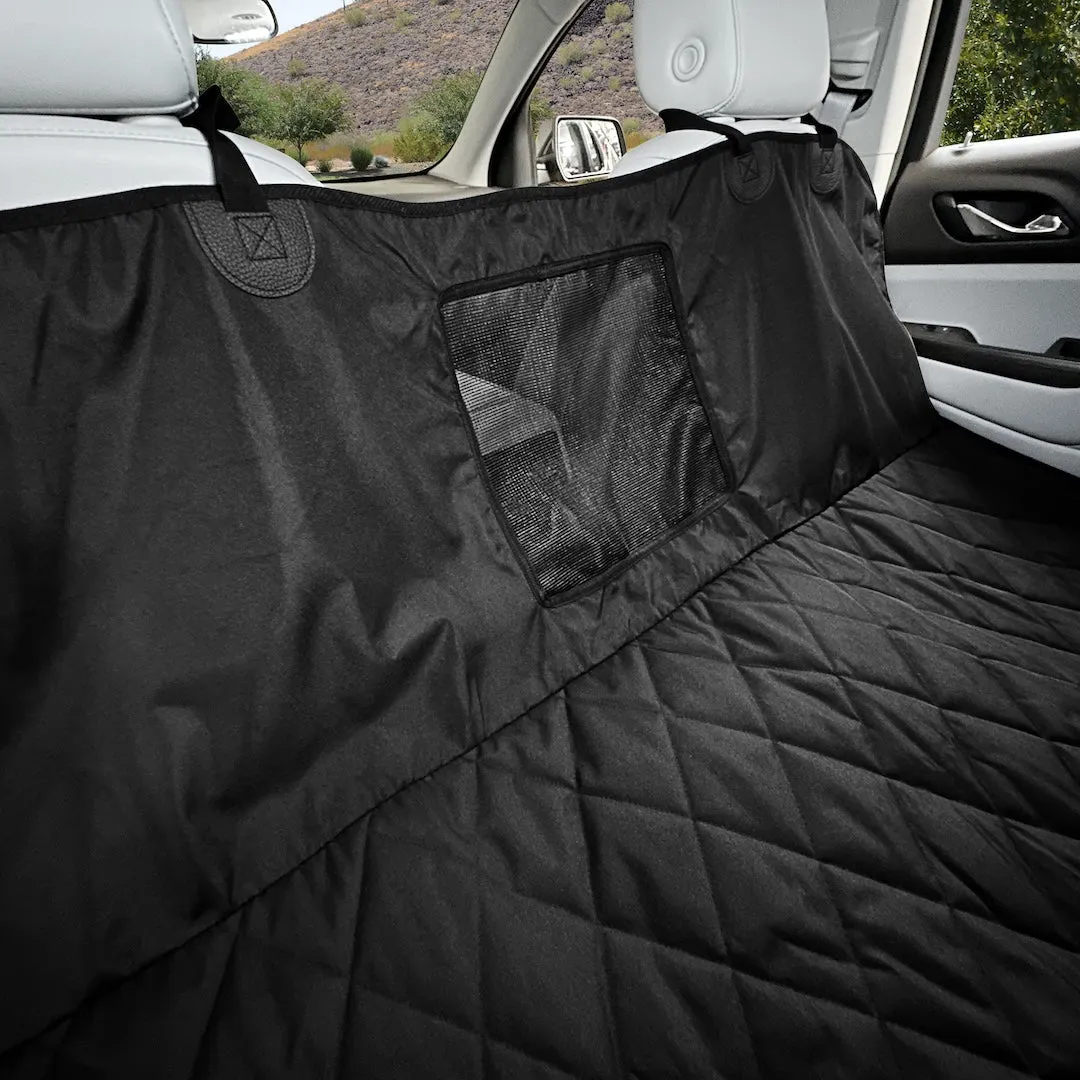 Rear Seat Cover for Fold Down Seats with Hammock Mesh Window